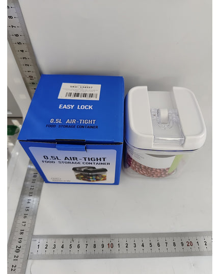 de Depozitare Alimente, de Depozitare tip Container pentru Bucatarie, cu Capac, Inchidere Ermetica, pentru Cereale, , volum 0.5 L