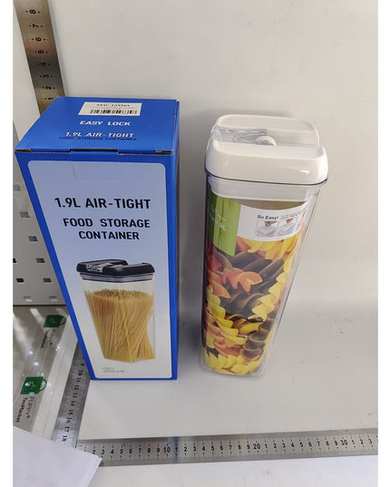 de Depozitare Alimente, de Depozitare tip Container pentru Bucatarie, cu Capac, Inchidere Ermetica, pentru Cereale,volum 1.9 L