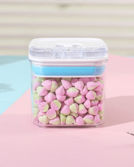 de Depozitare Alimente, de tip Container pentru Bucatarie, pentru Condimente, din PET ABS Silicon,370 g, 1.2L Transparenta