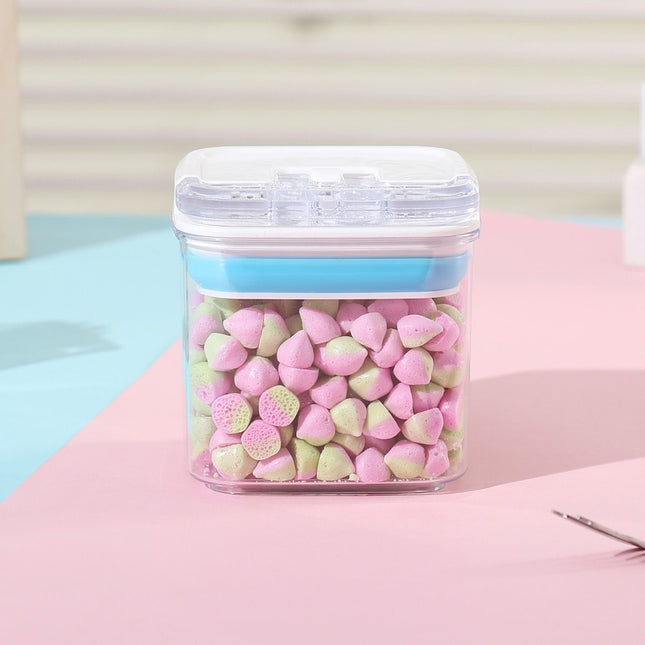 de Depozitare Alimente, de tip Container pentru Bucatarie, pentru Condimente, din PET ABS Silicon,370 g, 1.2L Transparenta