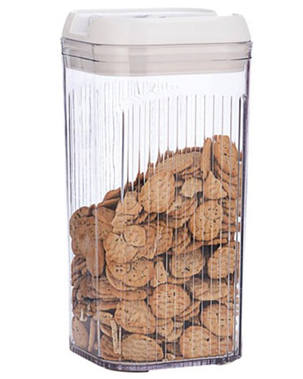 de Depozitare Alimente, de Tip Container, 3.7L,Recipiente pentru Cereale in Bucatarie, Transparente cu Capac