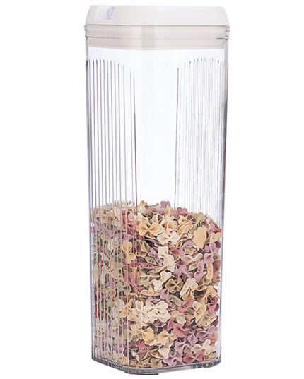 de Depozitare Alimente, de Tip Container, 3.7L,Recipiente pentru Cereale in Bucatarie, Transparente cu Capac