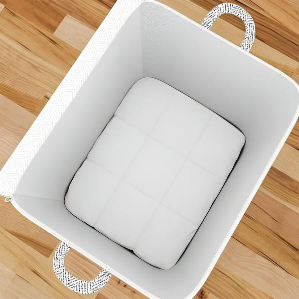 de Depozitare cu Fermoar, Pliabila, Maner Ranforsat, Fermoar Rezistent, pentru Haine, Paturi, Plapumi, Perne, Lenjerii de Pat, Jucarii,210 Litri