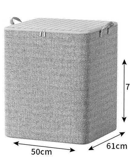 de Depozitare cu Fermoar, Pliabila, Maner Ranforsat, Fermoar Rezistent, pentru Haine, Paturi, Plapumi, Perne, Lenjerii de Pat, Jucarii,210 Litri