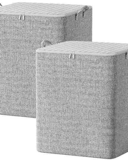 de Depozitare cu Fermoar, Pliabila, Maner Ranforsat, Fermoar Rezistent, pentru Haine, Paturi, Plapumi, Perne, Lenjerii de Pat, Jucarii,210 Litri