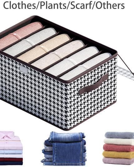 De Depozitare, Pentru Haine, Lenjerie, Sosete Si Sutiene, Material Textil, 6 Compartimente,Culoare