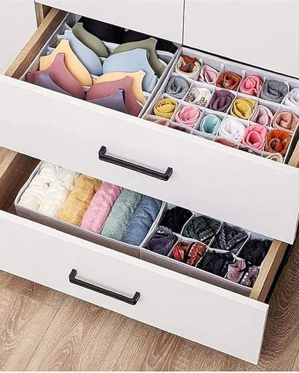 De Depozitare, Pentru Lenjerie, Sosete Si Sutiene, Material Textil, 24 Compartimente,Culoare