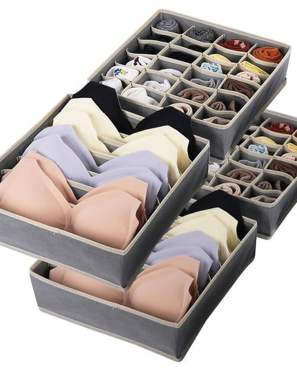 De Depozitare, Pentru Lenjerie, Sosete Si Sutiene, Material Textil, 24 Compartimente,Culoare