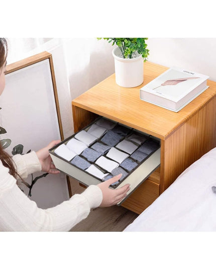 De Depozitare, Pentru Lenjerie, Sosete Si Sutiene, Material Textil, 24 Compartimente,Culoare