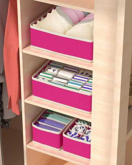 De Depozitare, Pentru Lenjerie, Sosete Si Sutiene, Material Textil, 24 Compartimente,Culoare