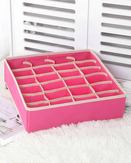 De Depozitare, Pentru Lenjerie, Sosete Si Sutiene, Material Textil, 24 Compartimente,Culoare