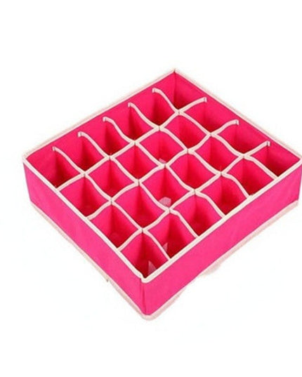 De Depozitare, Pentru Lenjerie, Sosete Si Sutiene, Material Textil, 24 Compartimente,Culoare