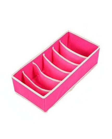De Depozitare, Pentru Lenjerie, Sosete Si Sutiene, Material Textil, 6 Compartimente,Culoare