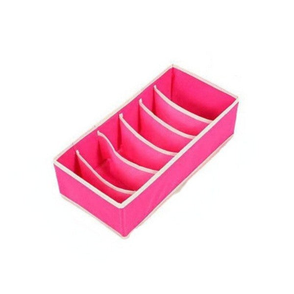 De Depozitare, Pentru Lenjerie, Sosete Si Sutiene, Material Textil, 6 Compartimente,Culoare