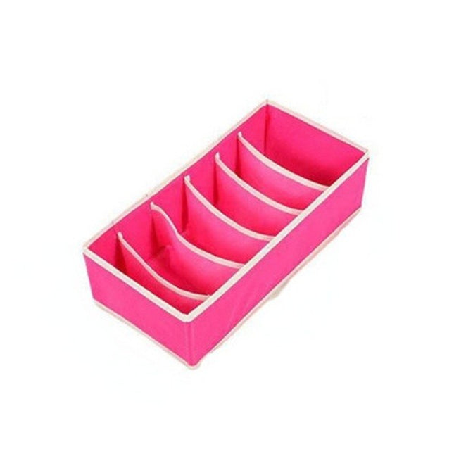 De Depozitare, Pentru Lenjerie, Sosete Si Sutiene, Material Textil, 6 Compartimente,Culoare