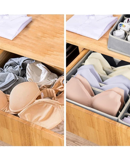 De Depozitare, Pentru Lenjerie, Sosete Si Sutiene, Material Textil, 7 Compartimente,Culoare