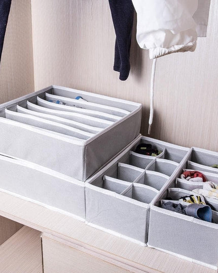 De Depozitare, Pentru Lenjerie, Sosete Si Sutiene, Material Textil, 7 Compartimente,Culoare