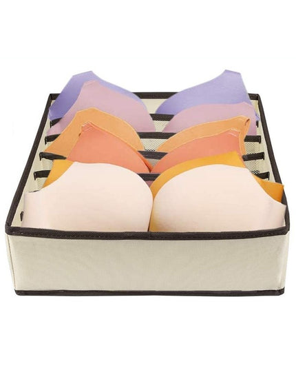 De Depozitare, Pentru Lenjerie, Sosete Si Sutiene, Material Textil, 7 Compartimente,Culoare