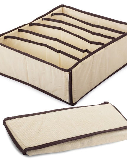 De Depozitare, Pentru Lenjerie, Sosete Si Sutiene, Material Textil, 7 Compartimente,Culoare