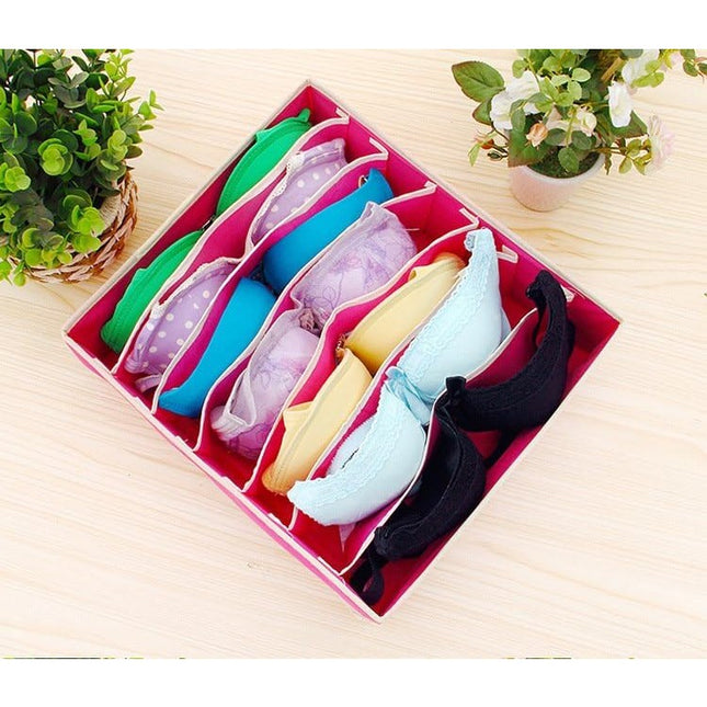 De Depozitare, Pentru Lenjerie, Sosete Si Sutiene, Material Textil, 7 Compartimente,Culoare