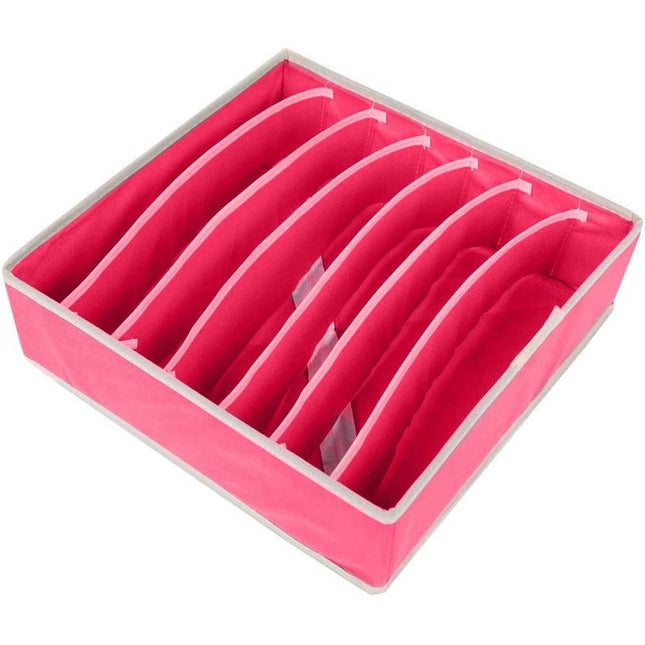 De Depozitare, Pentru Lenjerie, Sosete Si Sutiene, Material Textil, 7 Compartimente,Culoare