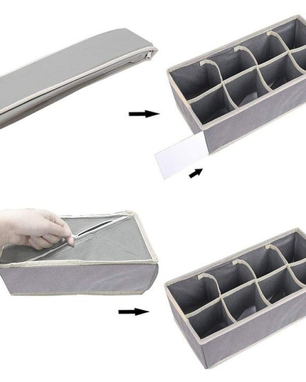 De Depozitare, Pentru Lenjerie, Sosete Si Sutiene, Material Textil, 8 Compartimente,Culoare