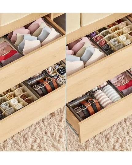 De Depozitare, Pentru Lenjerie, Sosete Si Sutiene, Material Textil, 8 Compartimente,Culoare