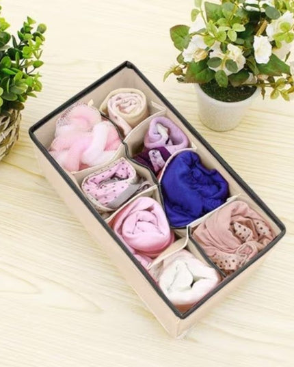 De Depozitare, Pentru Lenjerie, Sosete Si Sutiene, Material Textil, 8 Compartimente,Culoare