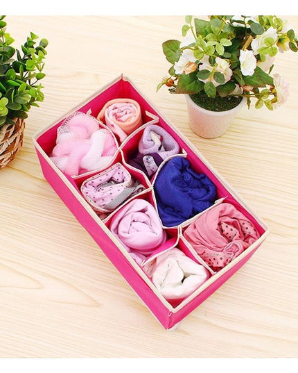 De Depozitare, Pentru Lenjerie, Sosete Si Sutiene, Material Textil, 8 Compartimente,Culoare