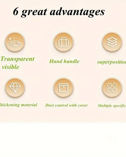 De Depozitare, Tip Valiza, pentru Alimente, Jucarii, Accesorii, Transparenta, Marime M