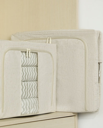 de Depozitare Pliabila, Cu Fereastra si Fermoar Dublu, 66 L, Textil Premium,Cadru Metalic, Impermeabila