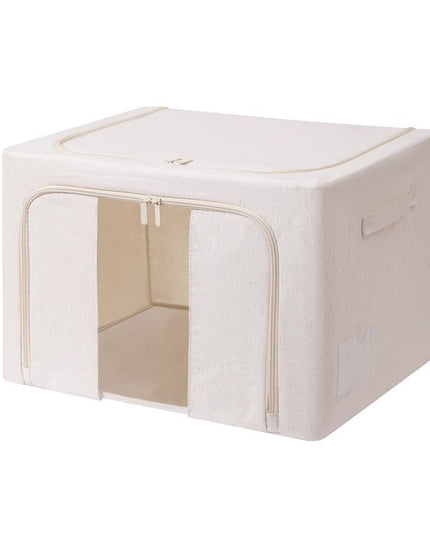 de Depozitare Pliabila, Cu Fereastra si Fermoar Dublu, 66 L, Textil Premium,Cadru Metalic, Impermeabila