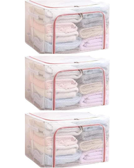 de Depozitare Pliabila, Cu Fereastra si Fermoar Dublu