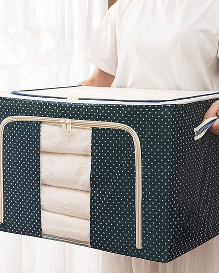 de Depozitare Pliabila, Cu Fermoar, 100 L, Textil