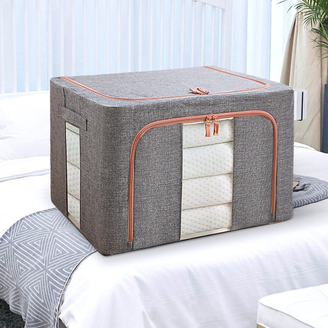 de depozitare pliabila, Cu fermoar, 66 L, Textil