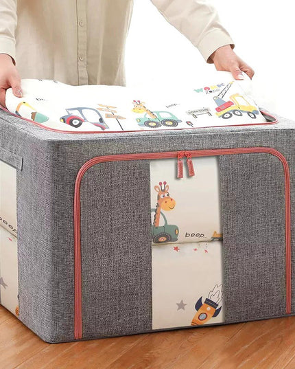 de depozitare pliabila, Cu fermoar, 66 L, Textil