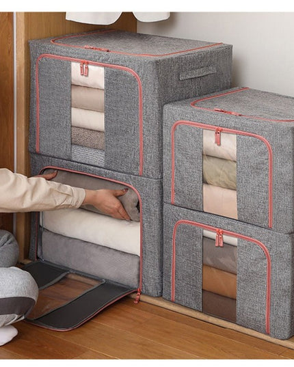 de depozitare pliabila, Cu fermoar, 66 L, Textil