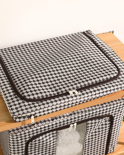 de Depozitare Pliabila, Cu fermoar, 66 L, Textile,Design Zebra