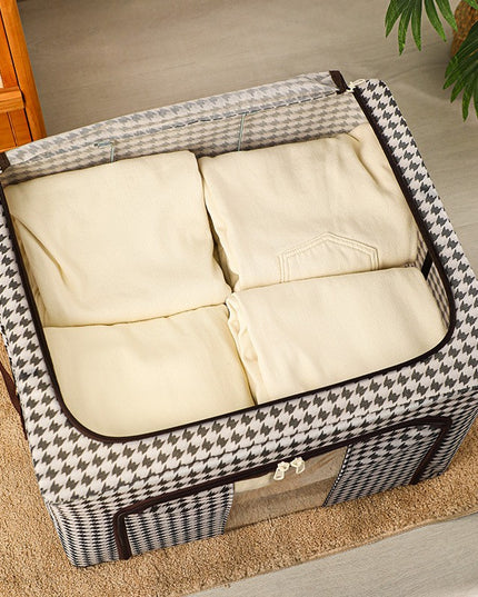 de Depozitare Pliabila, Cu fermoar, 66 L, Textile,Design Zebra