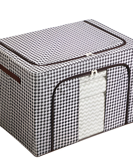 de Depozitare Pliabila, Cu fermoar, 66 L, Textile,Design Zebra