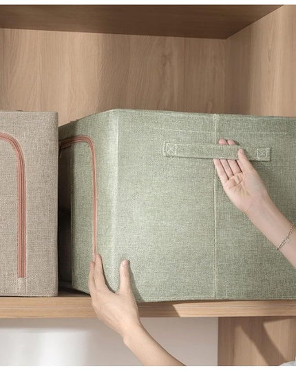 de Depozitare Pliabila, Cu fermoar Bidirectional, 66 L, Textil,Cadru Metalic, o Fereastra, Suport Baza Stabil din Plastic