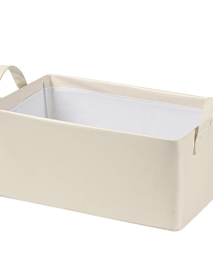 de Depozitare Tip Cos, Material Piele Ecologica, Pliabila,26 l, Cadru Metalic, cu Manere