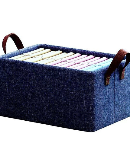 de depozitare tip cos, textil, pliabila,se poate spala, cu manere