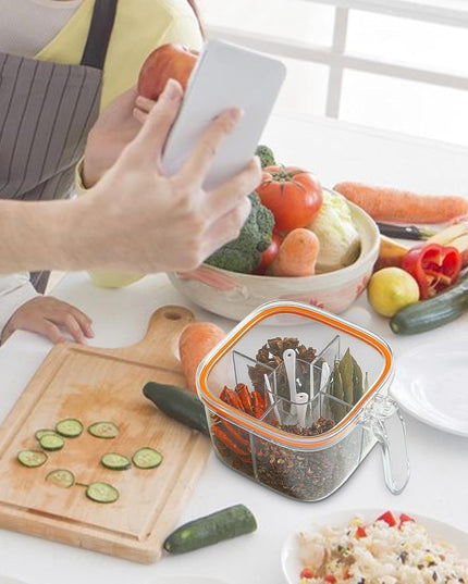 Depozitare Alimente, din Plastic/Silicon,5 Compartimente