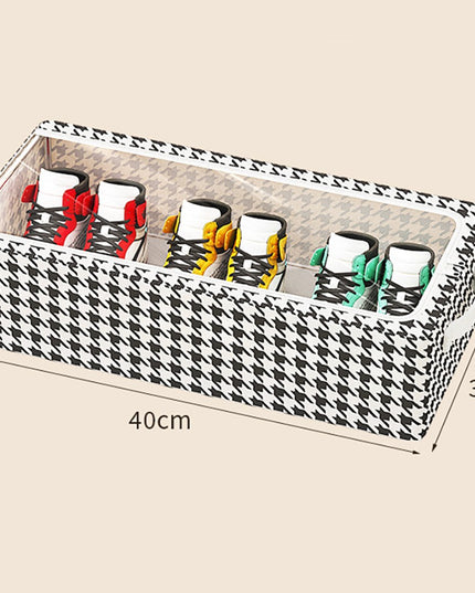 Depozitare cu Cadru Metalic, pentru Incaltaminte, Haine, Lingerie, Fermoar Calitativ, Fereastra Transparenta, Manere Laterale