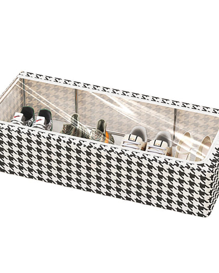 Depozitare cu Cadru Metalic, pentru Incaltaminte, Haine, Lingerie, Fermoar Calitativ, Fereastra Transparenta, Manere Laterale