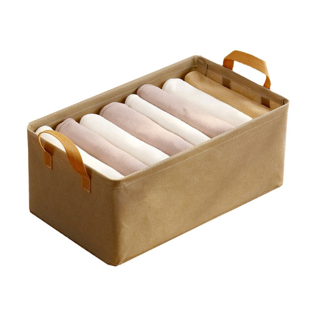 Depozitare pentru Haine, lucruri, din Textil cu Cadru Metalic, Manere Laterale, forma Dreptunghiulara,volum 26 L