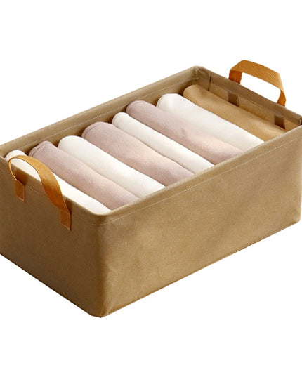 Depozitare pentru Haine, lucruri, din Textil cu Cadru Metalic, Manere Laterale, forma Dreptunghiulara,volum 26 L