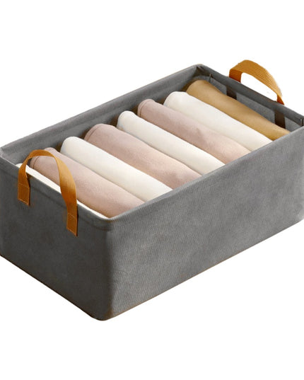 Depozitare pentru Haine, lucruri, din Textil cu Cadru Metalic, Manere Laterale, forma Dreptunghiulara,volum 26 L