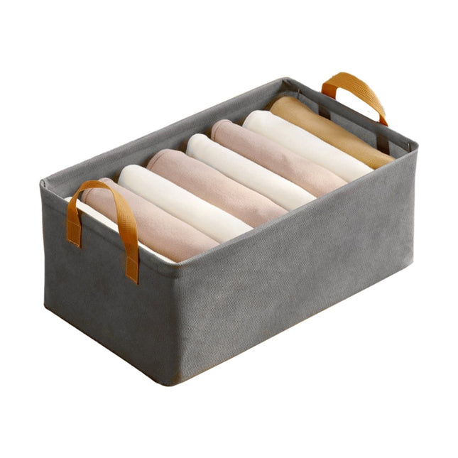 Depozitare pentru Haine, lucruri, din Textil cu Cadru Metalic, Manere Laterale, forma Dreptunghiulara,volum 26 L